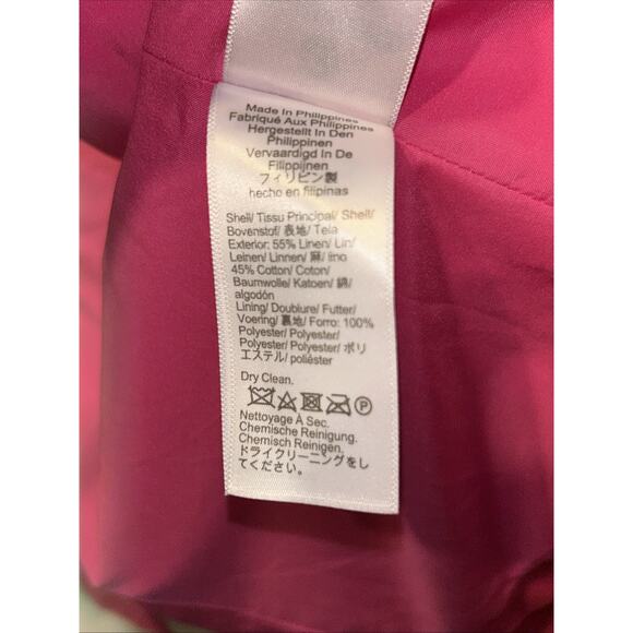 J. CREW RE-IMAGINED COLLECTION Blazer Linen Blend 1 Button Women’s 8 Pink - Picture 10 of 16